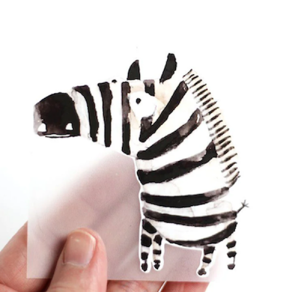 Bügelbild Zebra | Halfbird